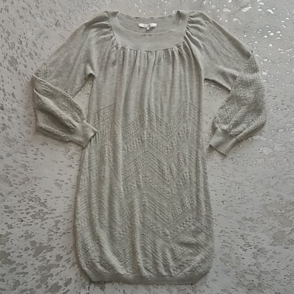 3.1 Phillip Lim Knit Sweater Dress Alpaca Gray - Picture 3 of 9